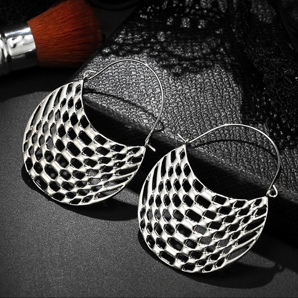 Any 3/$25! Silver Open Work Boho Earrings - Picture 3 of 7